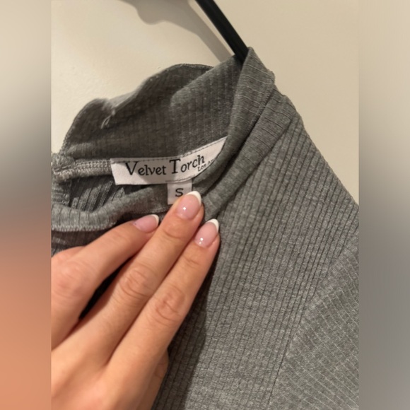 Gray Ribbed Jumpsuit - Picture 5 of 5